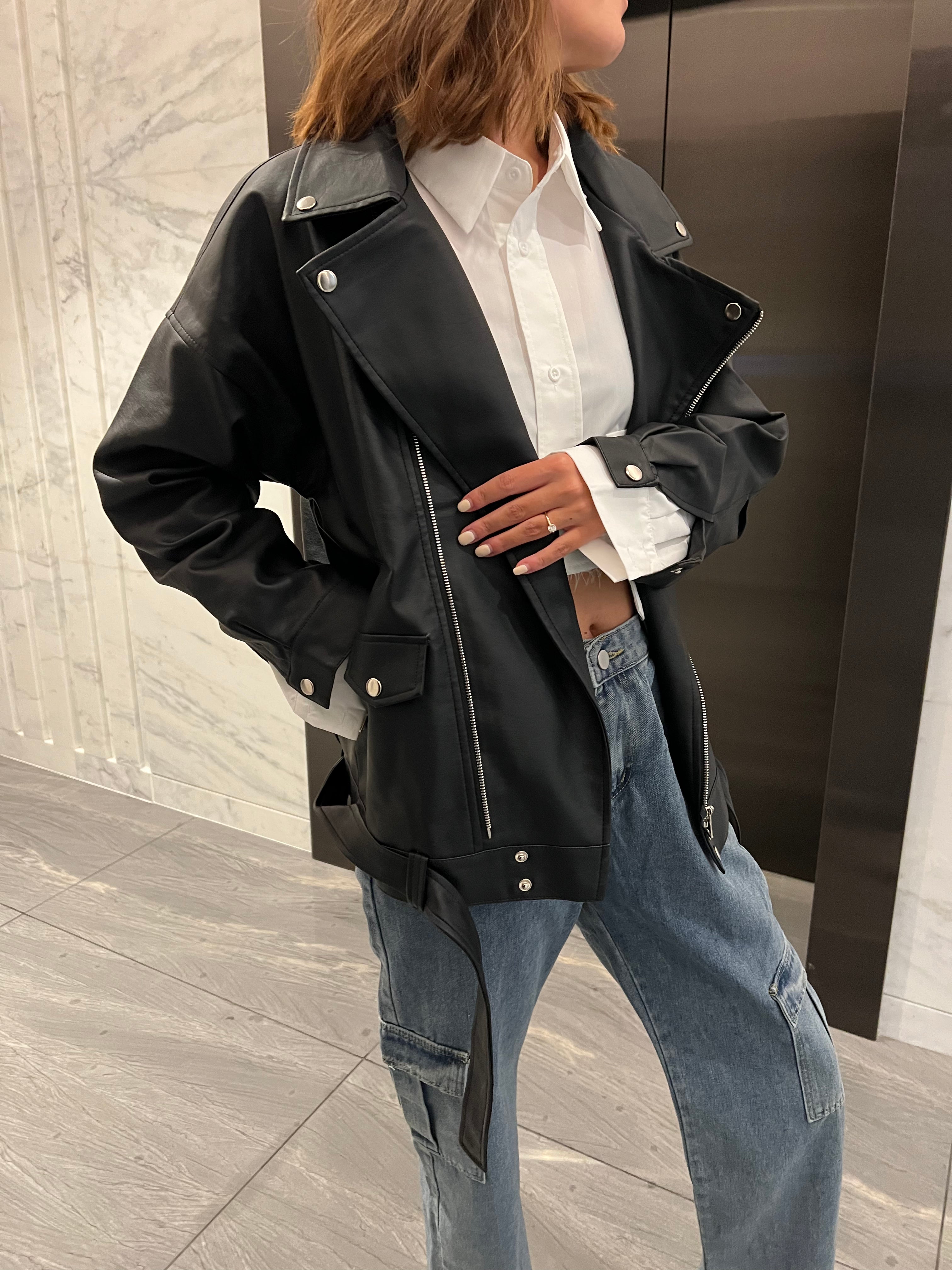 OVERSIZE BIKER JACKET