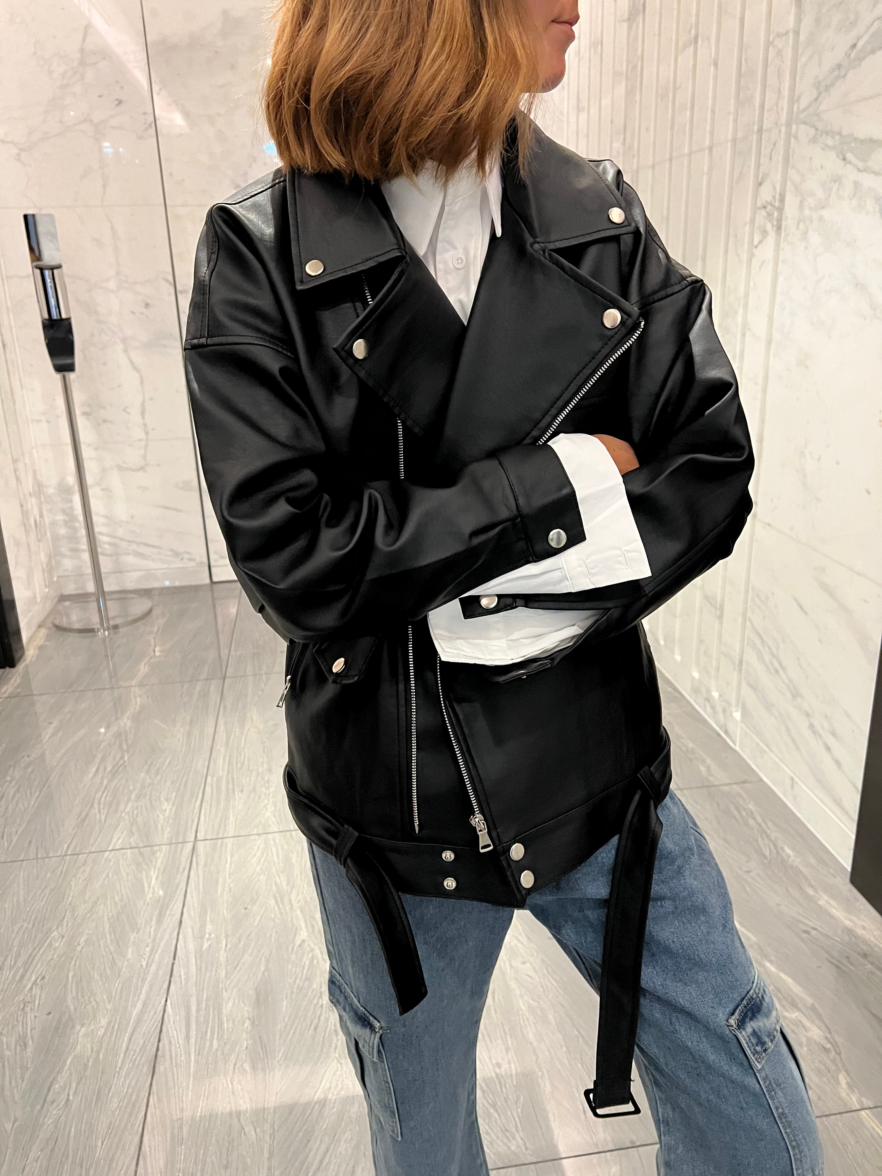 OVERSIZE BIKER JACKET