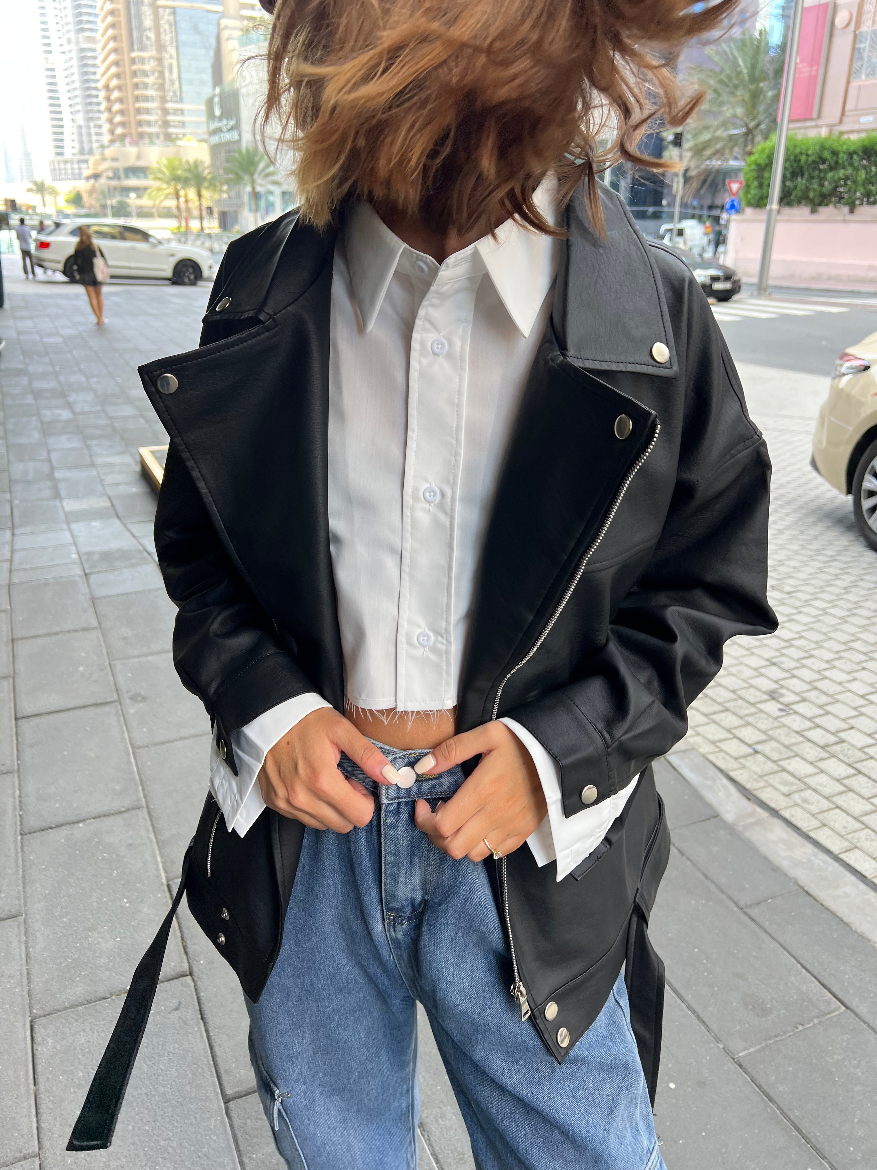 OVERSIZE BIKER JACKET