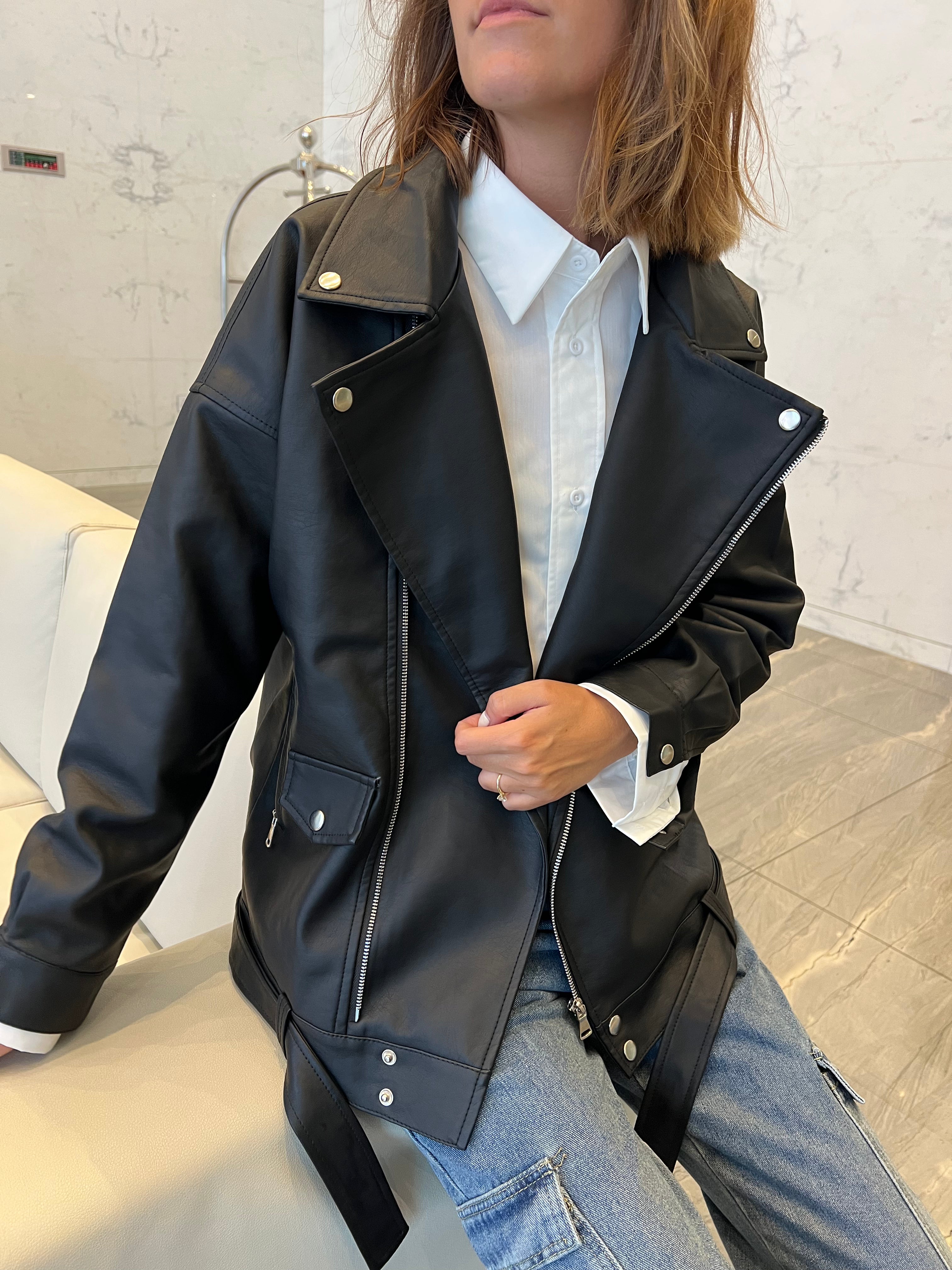 OVERSIZE BIKER JACKET